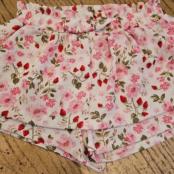 Floral Skort Set Short Skirt, Headband And Top 6X - Picture 10 of 15